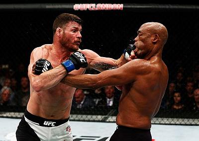Anderson 'The Spider' Silva and Michael 'The Count' Bisping